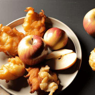 Delicious crispy fritters with apple slices dipped in a light batter and fried until golden brown. Serve hot and dusted with powdered sugar. An irresistible and quick dessert to make!