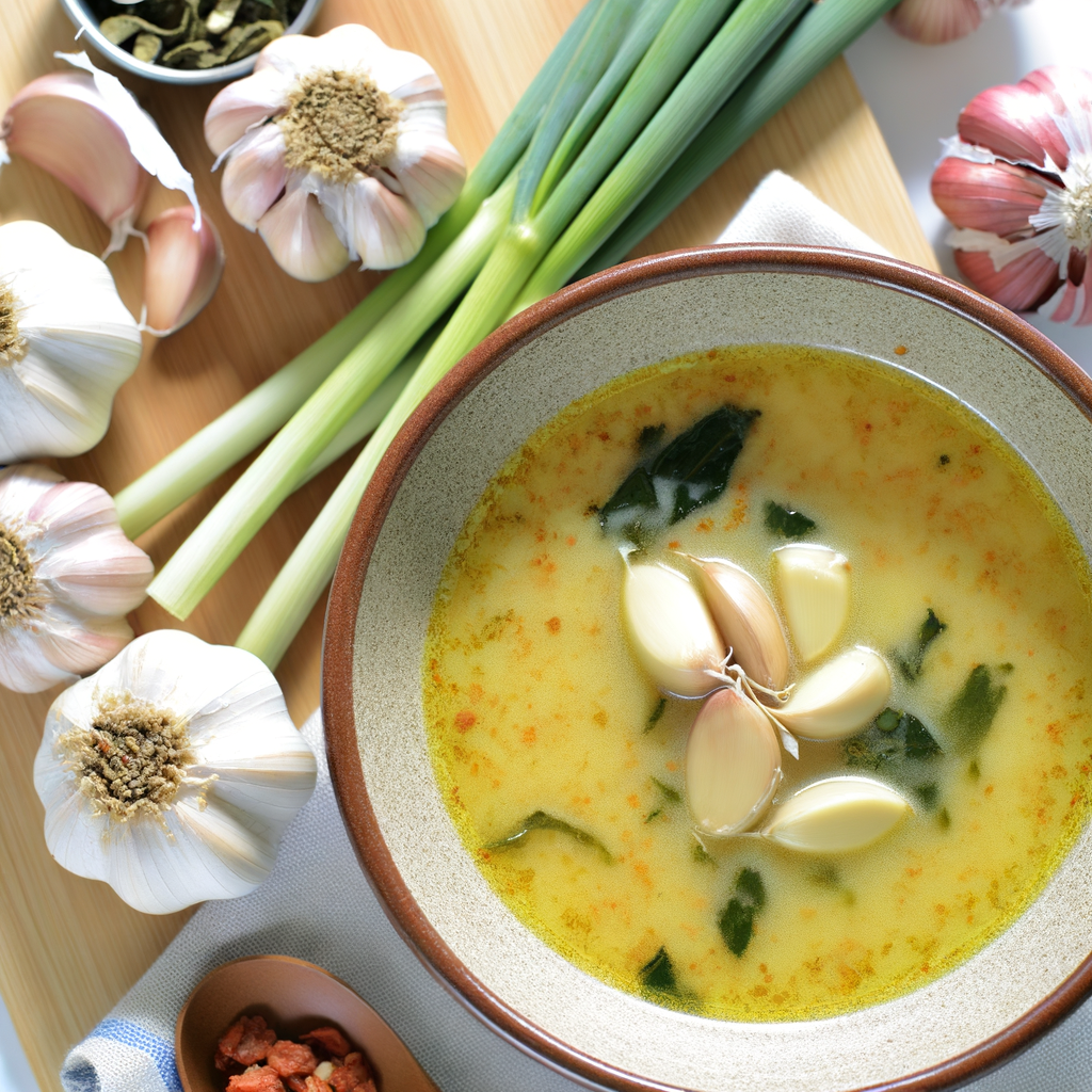 Traditional Garlic Soup is a Spanish dish rich in history and tradition, perfect for warming up cold evenings or as a comforting first course. Follow this authentic recipe and add a special touch with saffron for a more complex flavor and a colorful note that will surprise your guests.