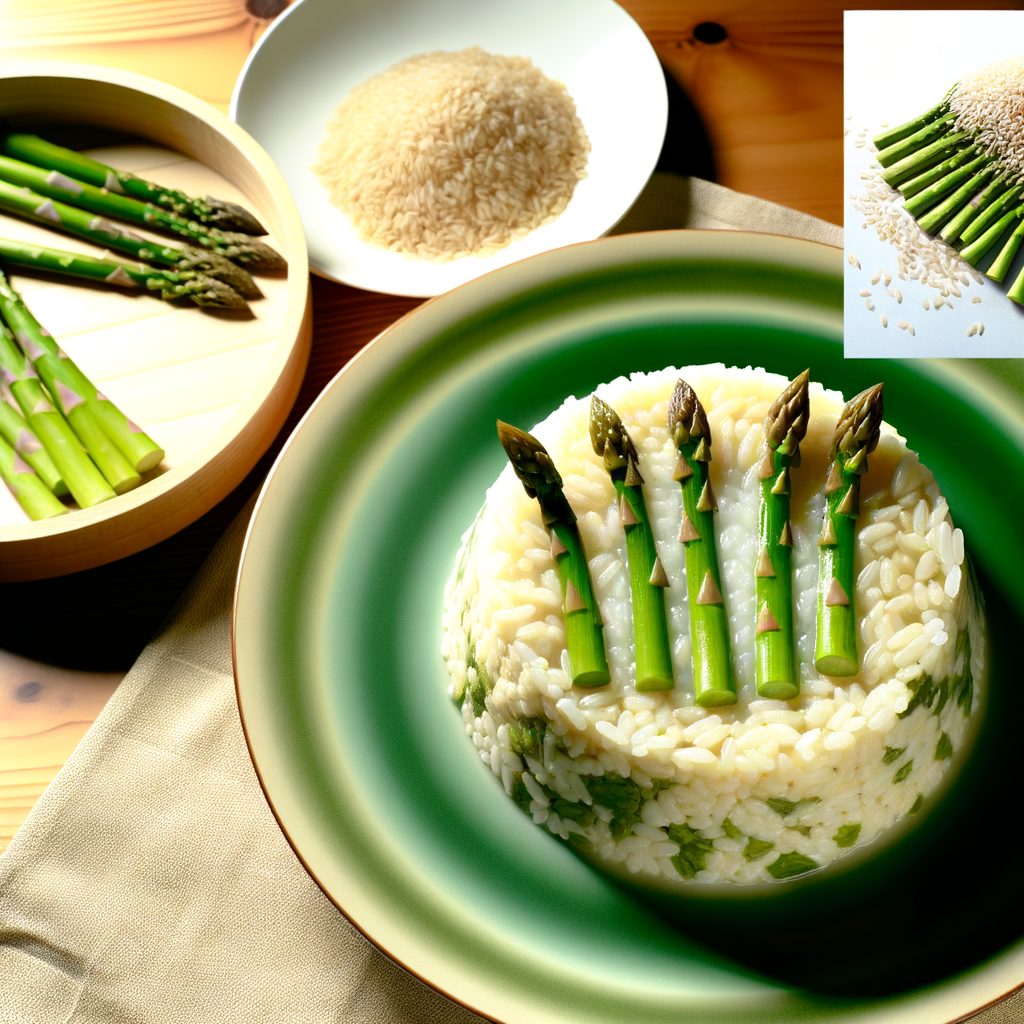 Rice and asparagus flan is a delicate and rich first course, enriched by the fresh flavor of asparagus and the creaminess of the sauce. A springtime idea celebrating the season's flavors.