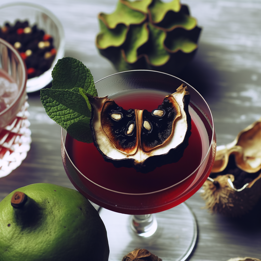 La ricetta del Cocktail Albertine offre un mix equilibrato di Kirsch, Cointreau, Chartreuse Gialla e Maraschino Stock. Un cocktail dal sapore unico, perfetto come aperitivo o per celebrare eventi speciali, con un tocco personale dato dalla guarnizione di una scorza d'arancia bruciata.