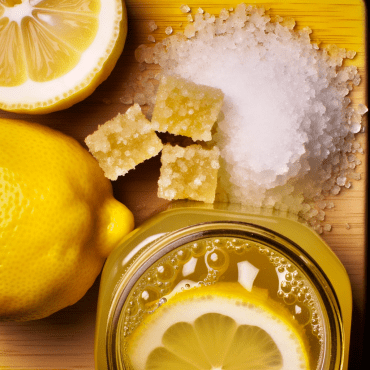 Golden Lemonade is a refreshing and golden beverage, perfect for hot summer days. Made with lemon juice, egg yolk, sugar, and soda, it can be enhanced with a touch of grated fresh ginger for extra flavor. Serve with orange, lemon, syrup-soaked cherry, and a long twist of grapefruit peel.