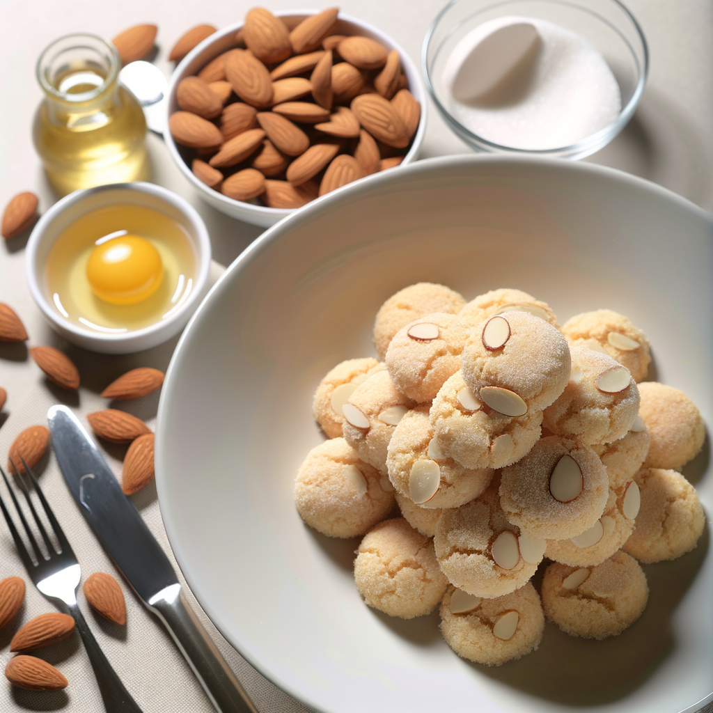 Prepara tradicionales y crujientes amaretti dulces con almendras, azúcar y claras de huevo. Añade un toque original con un corazón de chocolate o saborizando con vainilla o ralladura de naranja. Sírvelos con café o como dulce para la hora del té.