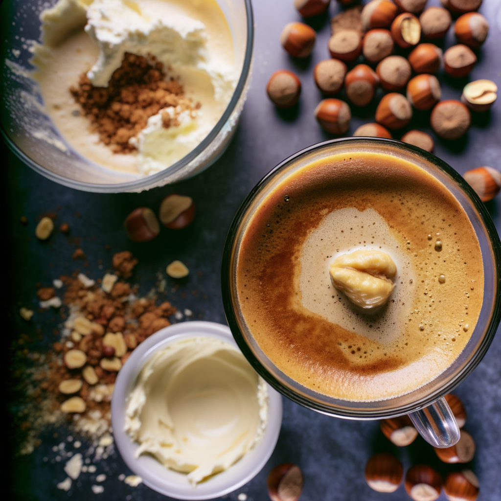 Una receta única de café enriquecida con nata montada y avellanas tostadas, perfecta para una pausa por la tarde o como postre gourmet. Con un toque de canela o cacao amargo, esta bebida se convierte en una experiencia gustativa y olfativa intensa y agradable.