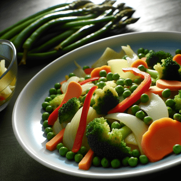 El mix de verduras al vapor es un acompañamiento ligero y sabroso, perfecto para acompañar platos de carne o pescado. Fácil y rápido de preparar, se puede mejorar con hierbas frescas y semillas tostadas para darle un toque extra de frescura y crujiente. Ideal para aquellos que siguen una dieta baja en calorías o buscan comer de manera más saludable sin renunciar al sabor. ¡Buen provecho!