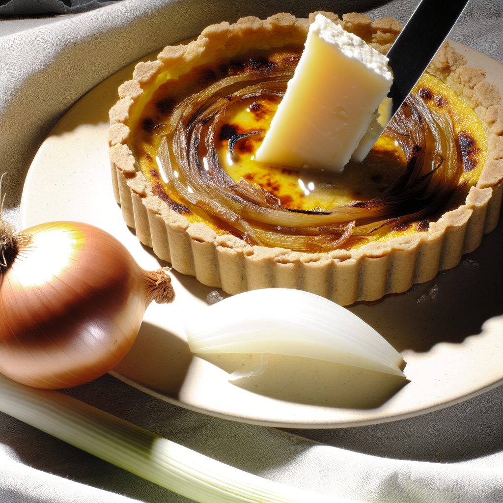 Delicioso sformato de cebolla a la catalana enriquecido con pecorino añejo, perfecto como guarnición o plato principal. Agrega un toque único incorporando hierbas aromáticas frescas durante la cocción para un sabor más intenso. ¡Con costra dorada y sabores auténticos de Cataluña!