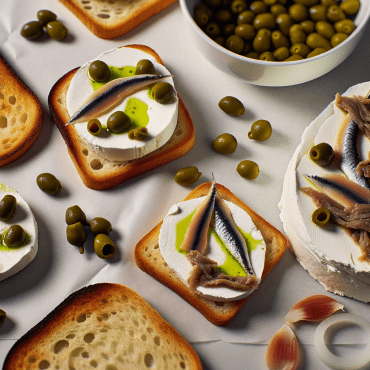 Deliciosos bocadillos de mozzarella con anchoas, alcaparras, tomate y lechuga, enriquecidos con un toque de mantequilla salada. Perfectos como aperitivo o almuerzo rápido y sabroso. Agregue orégano o copos de chile para un toque aromático y atrevido.