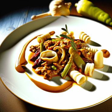 Un delicioso plato de acompañamiento italiano de otoño: setas chantarelle cocinadas lentamente en una salsa concentrada de tomates pelados, mantequilla, ajo y perejil. Un plato rústico pero refinado, perfecto con polenta suave o pasta fresca de huevo.