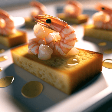 Scampi su crostoni dorati, una ricetta raffinata che unisce la delicatezza degli scampi con la croccantezza dei crostoni tostati. Perfetta sinfonia di sapore marino e intensità del basilico fresco.