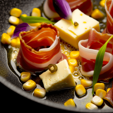 Los bolsillos de speck y Fontina con maíz son un delicioso aperitivo o plato principal, perfecto para servir con una ensalada mixta fresca. El speck tirolés y el queso Fontina picante se combinan con el maíz dulce en una mezcla irresistible de sabores, envueltos en una hojaldre crujiente. Un toque de tomillo fresco o romero picado añade un aroma rústico y elegante a esta receta imprescindible.