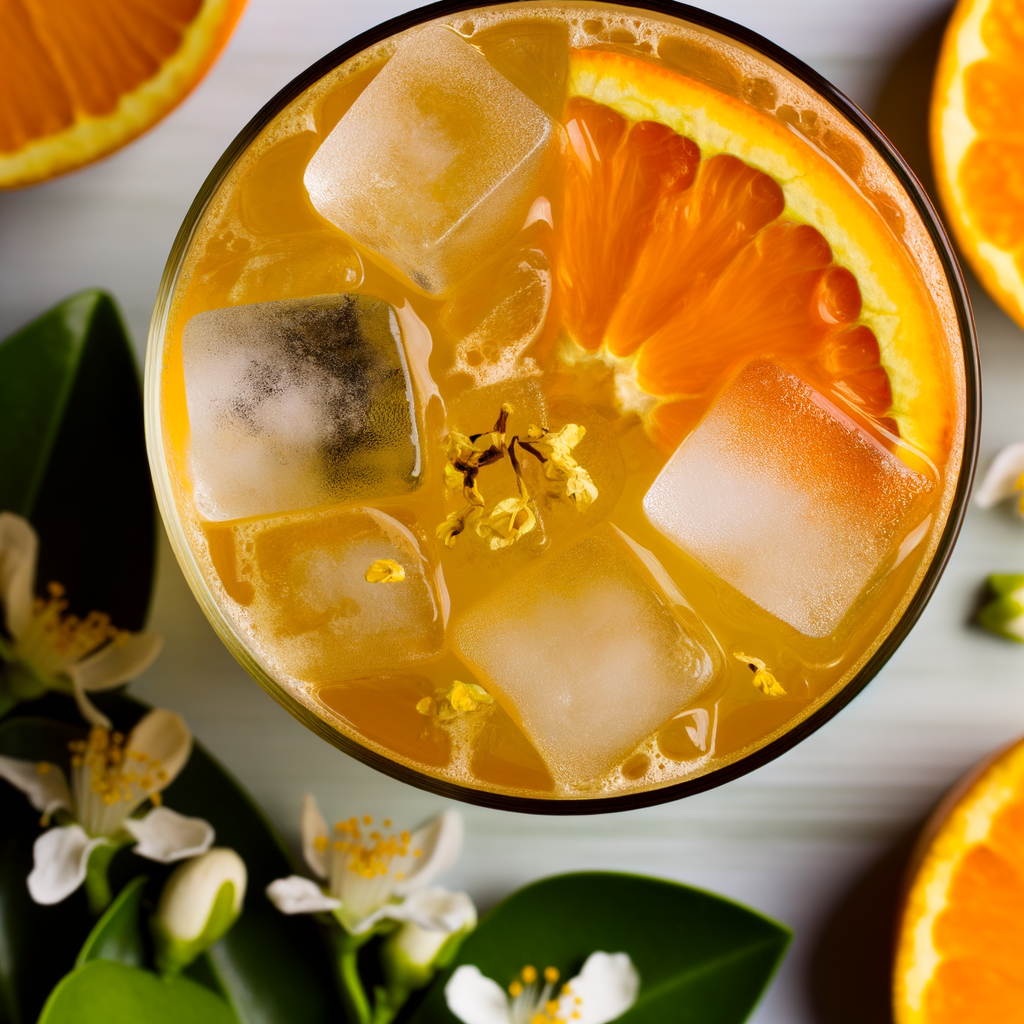 Il cocktail Fiore D'arancio Ghiacciato è una bevanda rinfrescante a base di gin, succo d'arancia, Curaçao, succo di limone e essenza d'arancia, servita con ghiaccio tritato e guarnita con arancia. Un mix elegante e aromatico, perfetto per sorprendere gli ospiti.