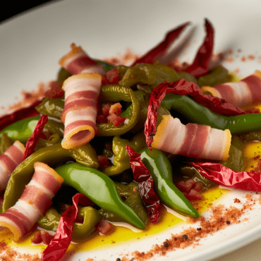 La ricetta della gramigna con peperoni e pancetta è un piatto colorato e saporito, perfetto sia come contorno che come piatto principale. Un mix di sapori autentici e un twist moderno con l'aggiunta di rucola fresca e pinoli tostati.