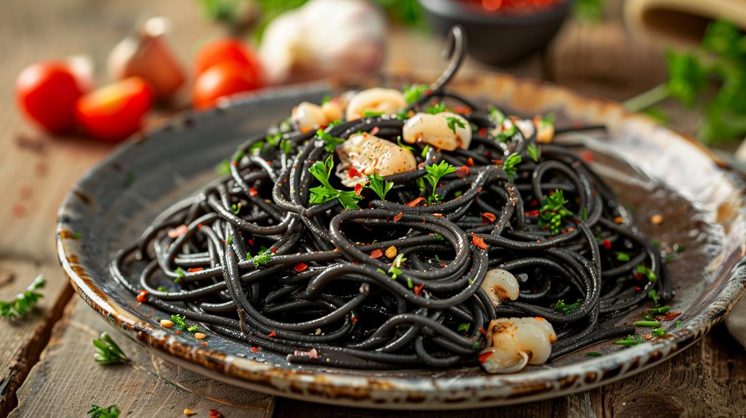 Spaghetti con Nero di Seppia: Ricetta Siciliana